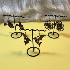 Wood Laser Cut Earrings( Various Styles)